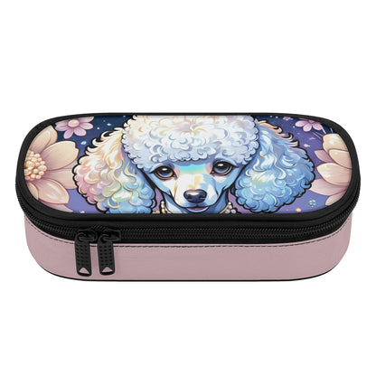 Poodle printed 3-Layer Pencil Case