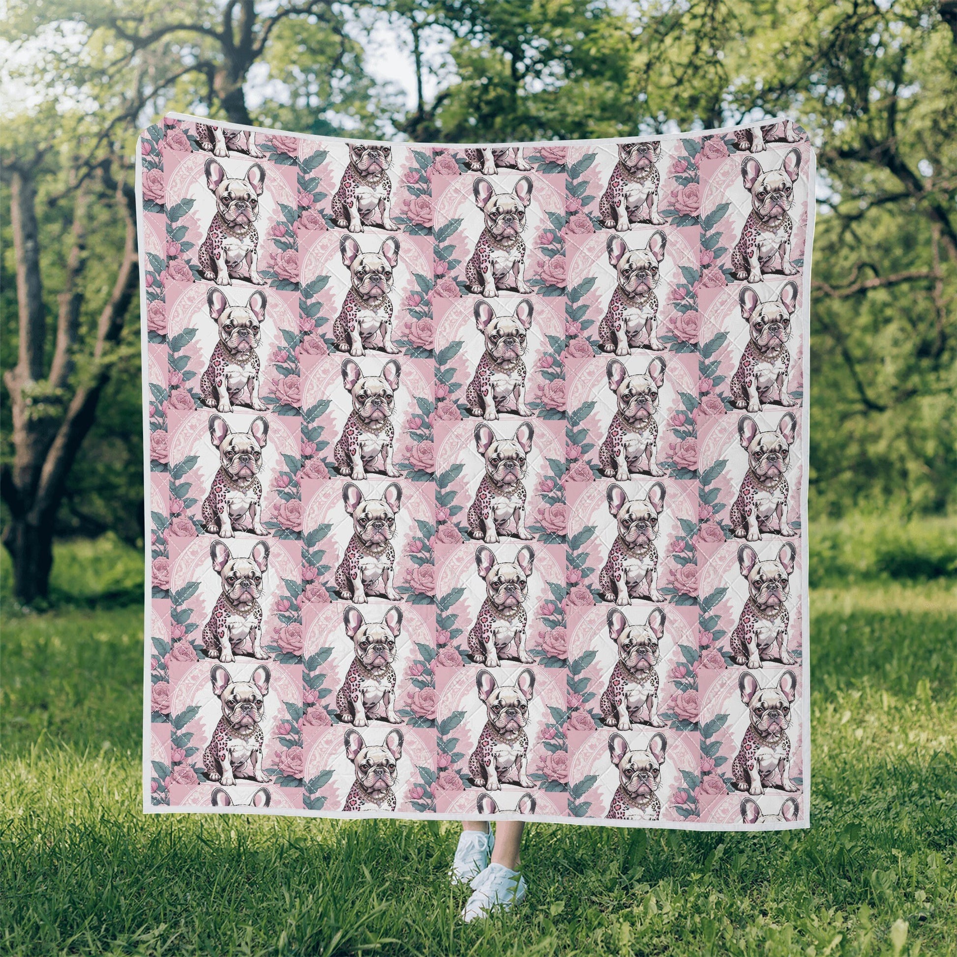 Frenchie Quilt French Bulldog Bedding frenchie bulldog gift