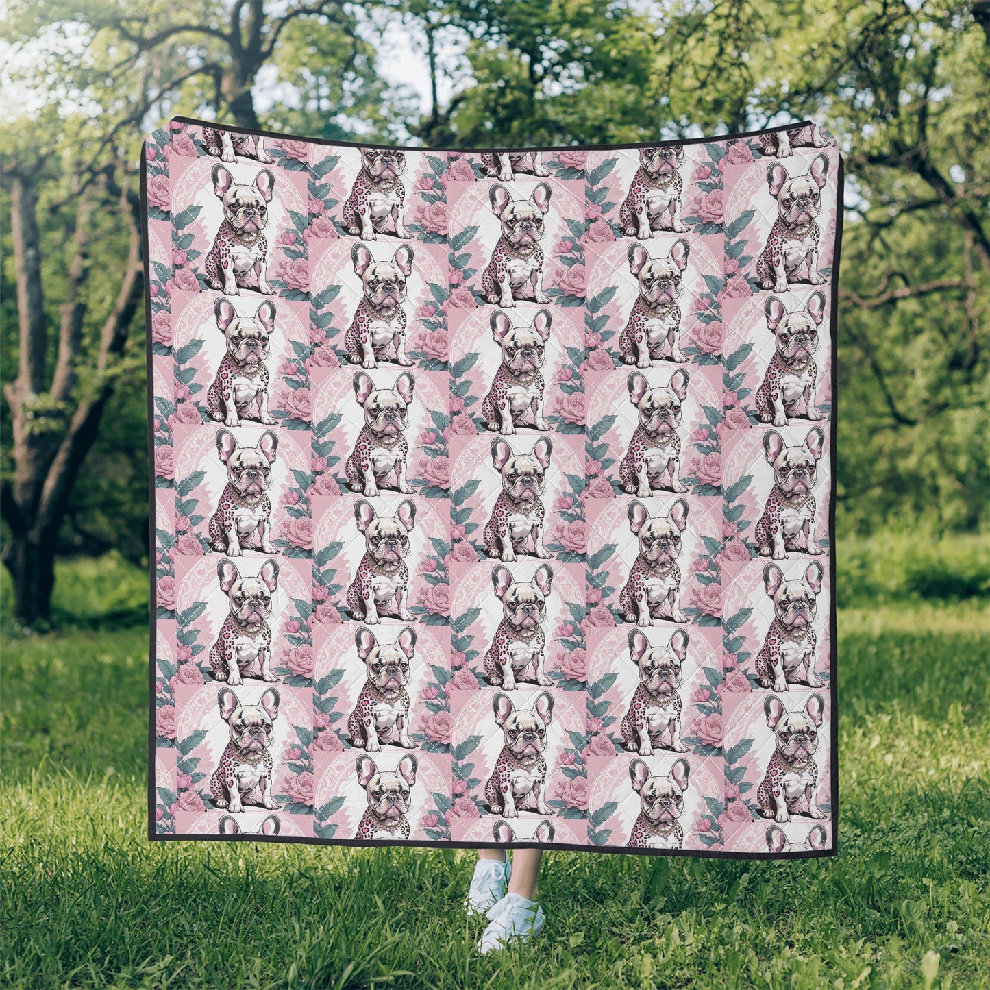 Frenchie Quilt French Bulldog Bedding frenchie bulldog gift