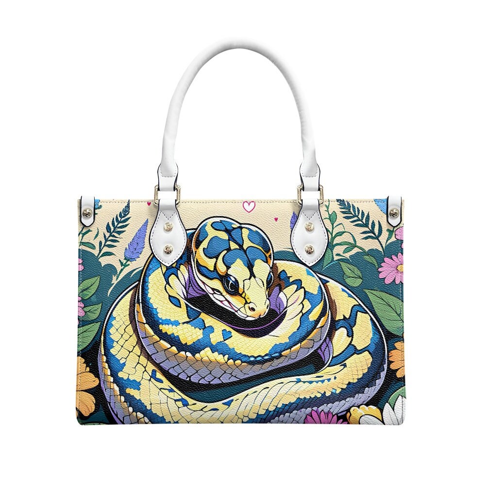 Snake bag purse tote