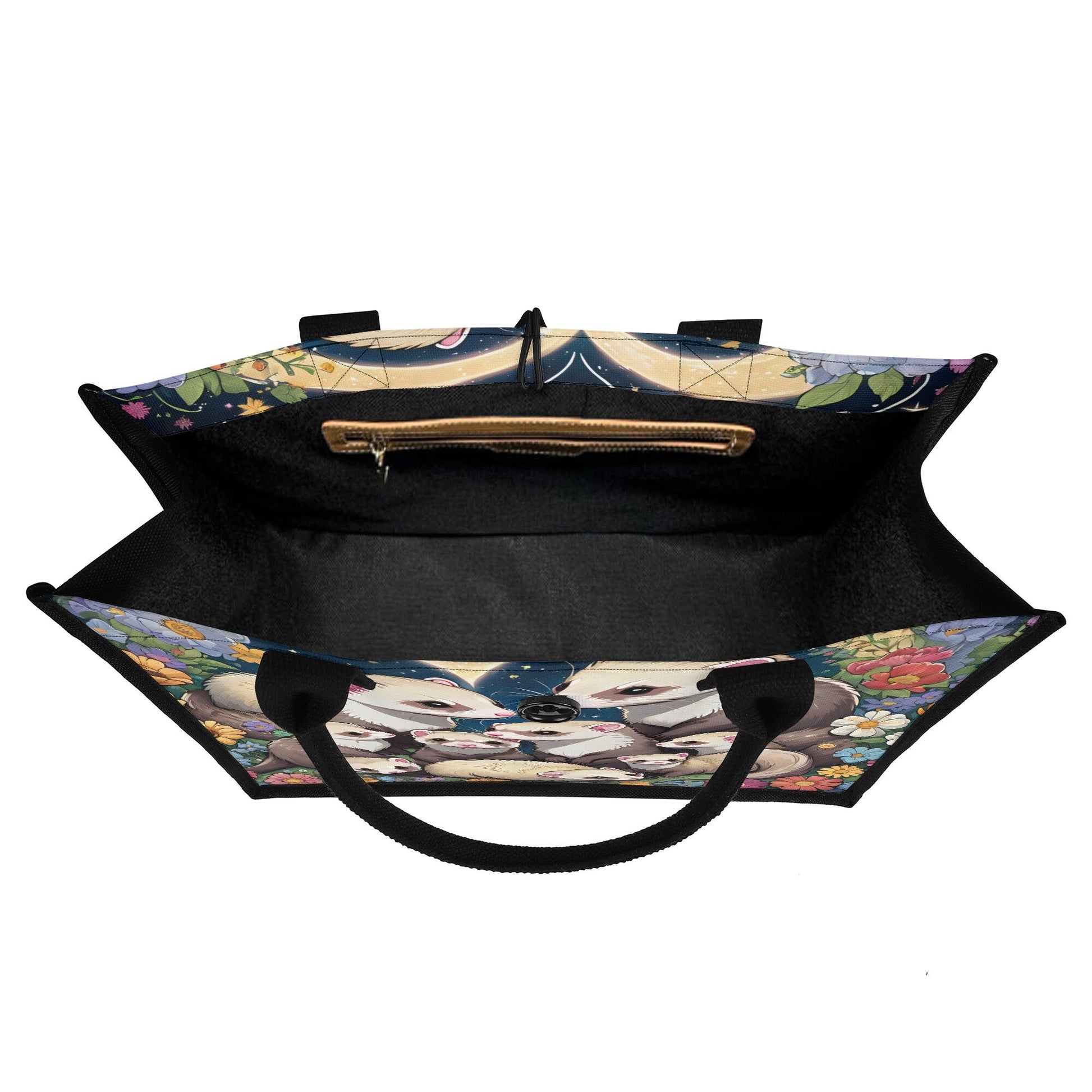 Ferret Premium All-Over Print Cavans Tote Bag（3 layers）Gift Bag Grocery Bag Birthday Bag