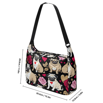 Pug Laptop Messenger & Shoulder Bag