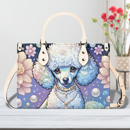 Poodle Women PU Leather Handbag