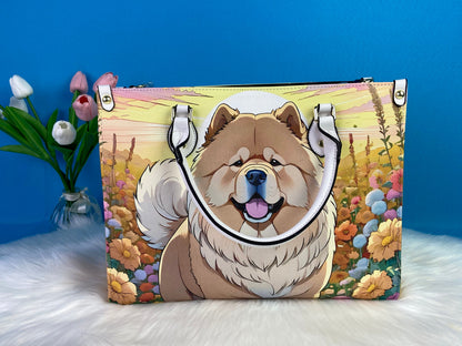 chow chow dog purse bag