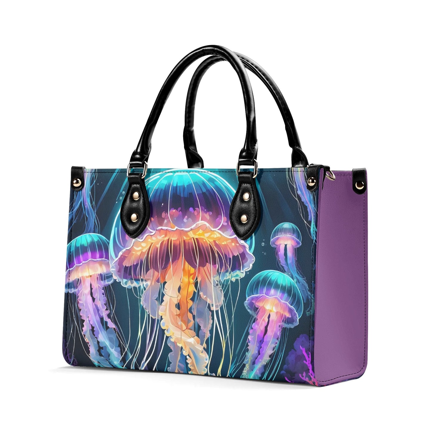 Jellyfish Women PU Leather Handbag, Jellyfish bag purse