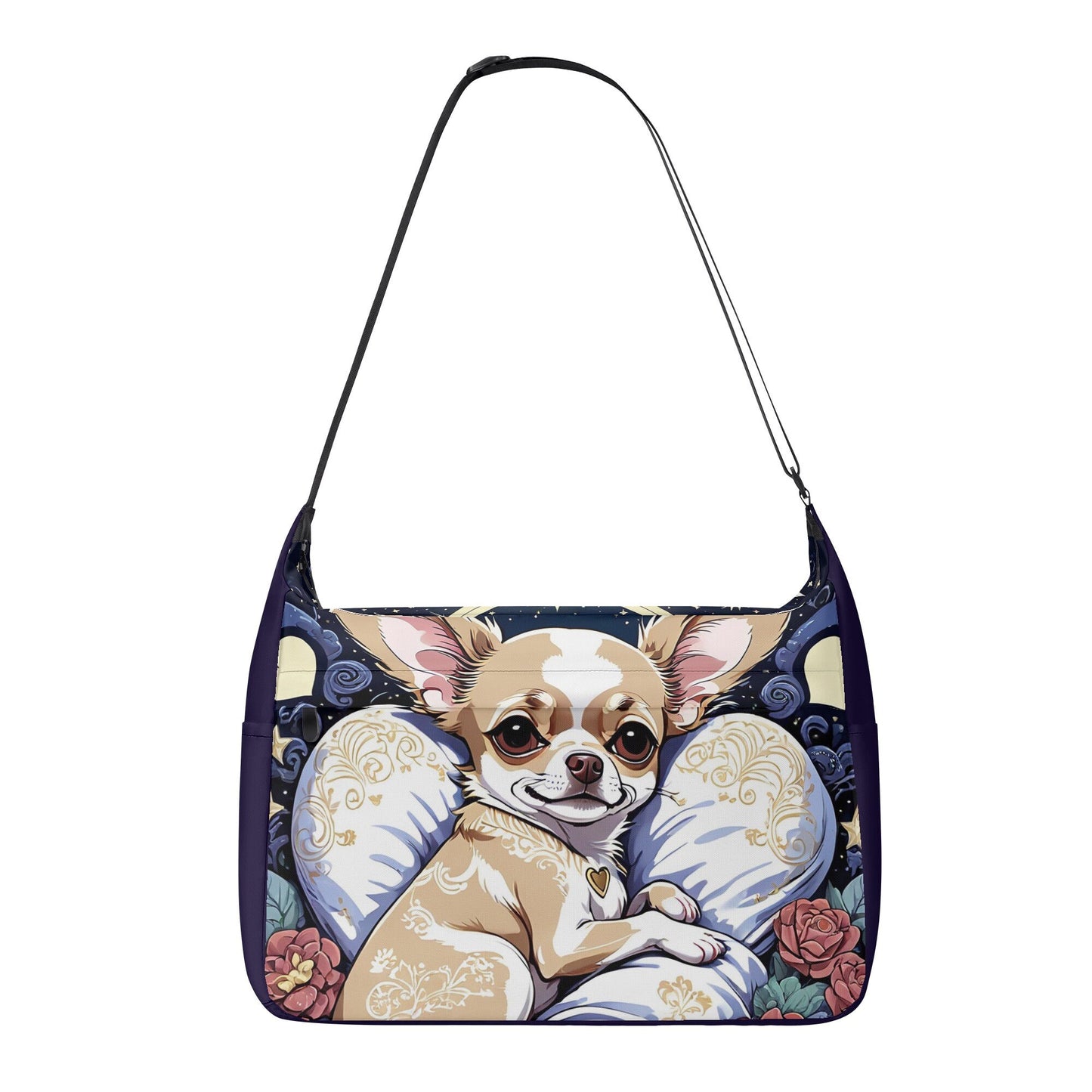 Chihuahua Journey Laptop Messenger & Shoulder Bag Great For School, Work and Travel.