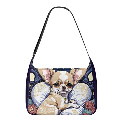 Chihuahua Journey Laptop Messenger & Shoulder Bag Great For School, Work and Travel.