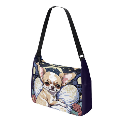 Chihuahua Journey Laptop Messenger & Shoulder Bag Great For School, Work and Travel.