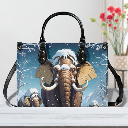 woolly mammoth Women PU Leather Handbag