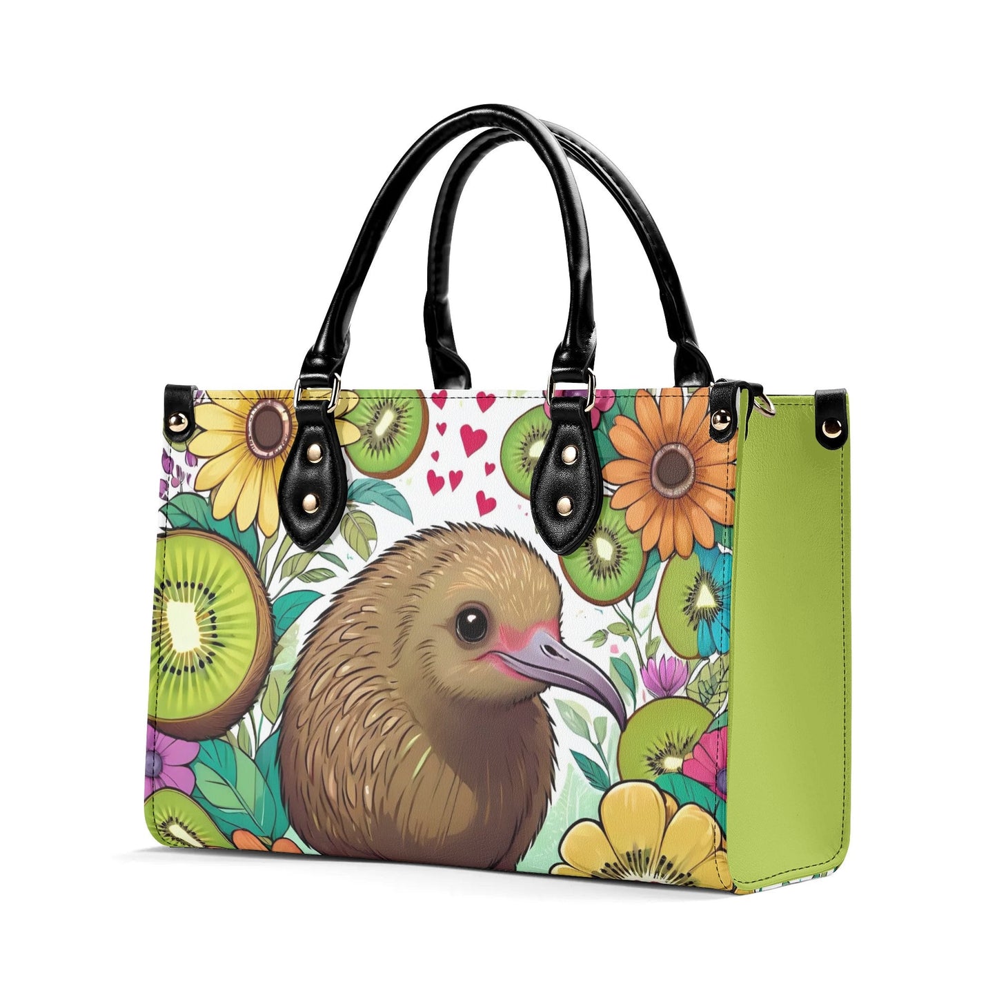 Kiwi Bird Women PU Leather Handbag purse bag