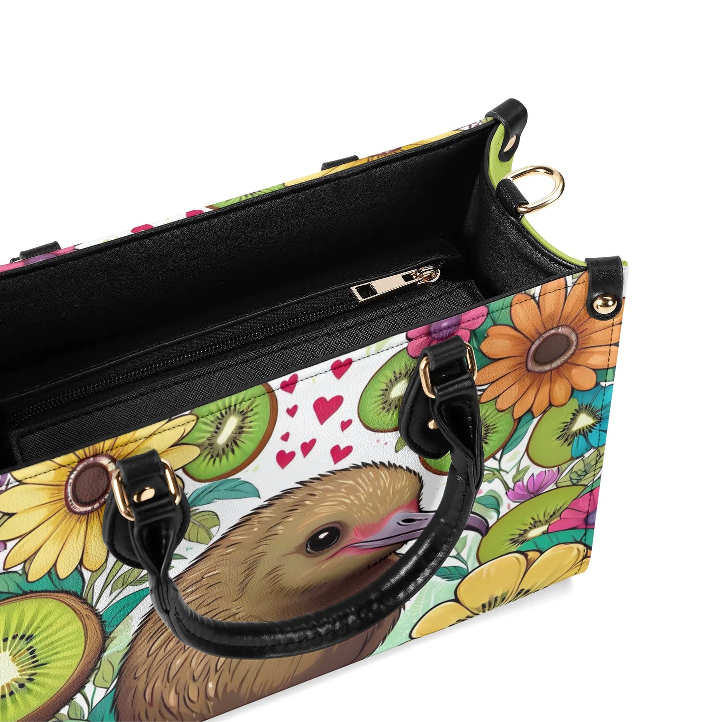 Kiwi Bird Women PU Leather Handbag purse bag