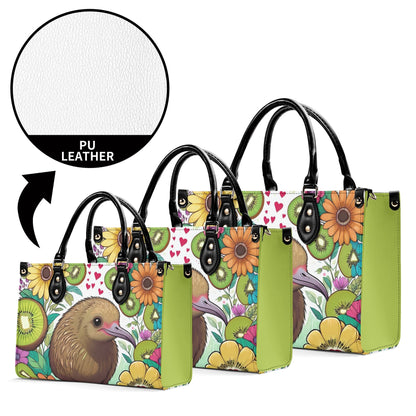 Kiwi Bird Women PU Leather Handbag purse bag