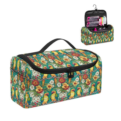Parrot Printed Hair Dryer Storage Carrier Bag
