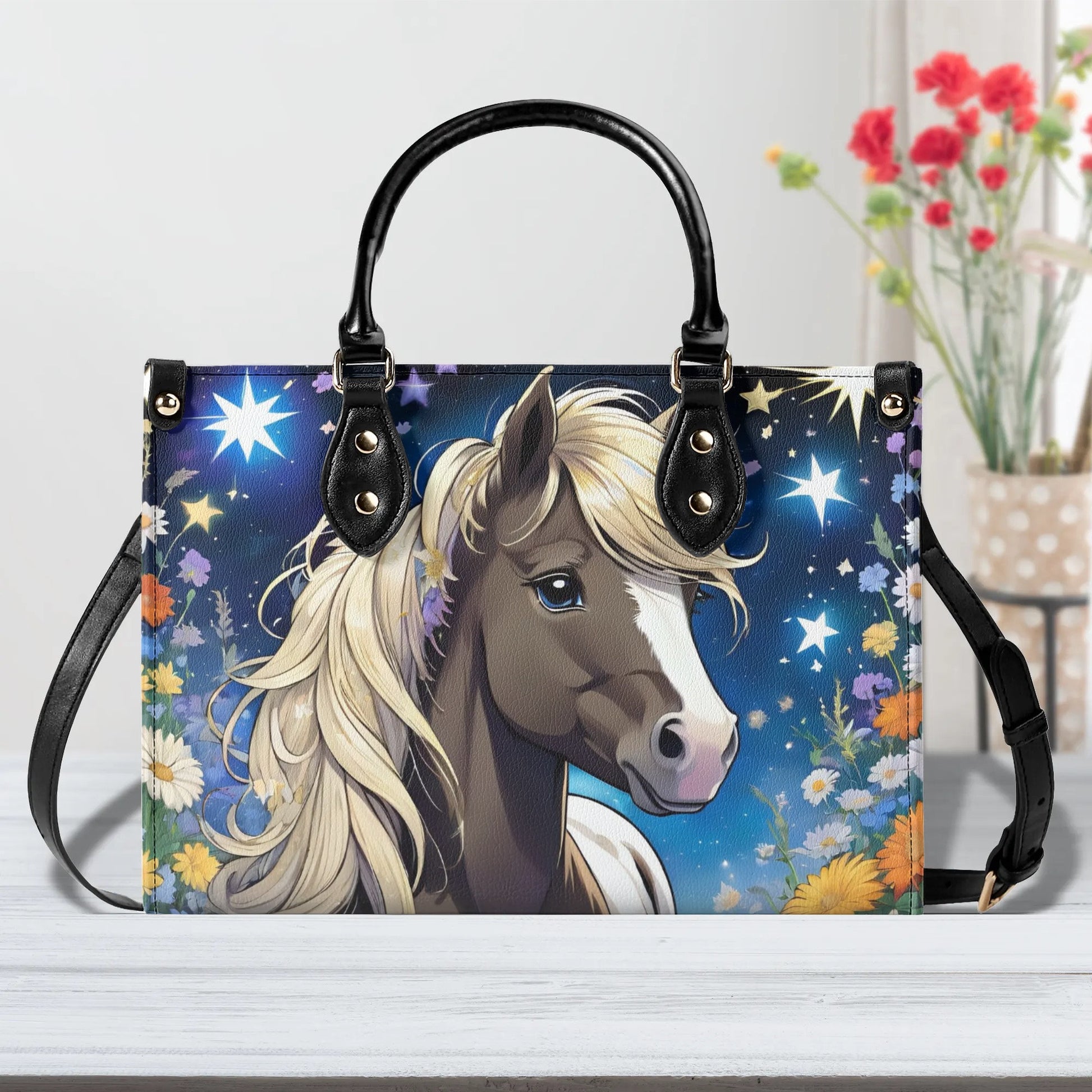 Shetland Pony Women PU Leather Handbag