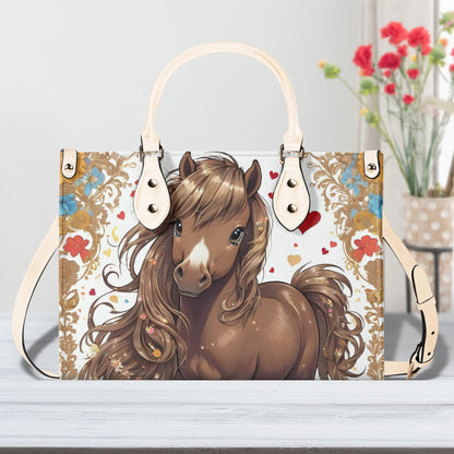 Shetland Pony Women PU Leather Handbag