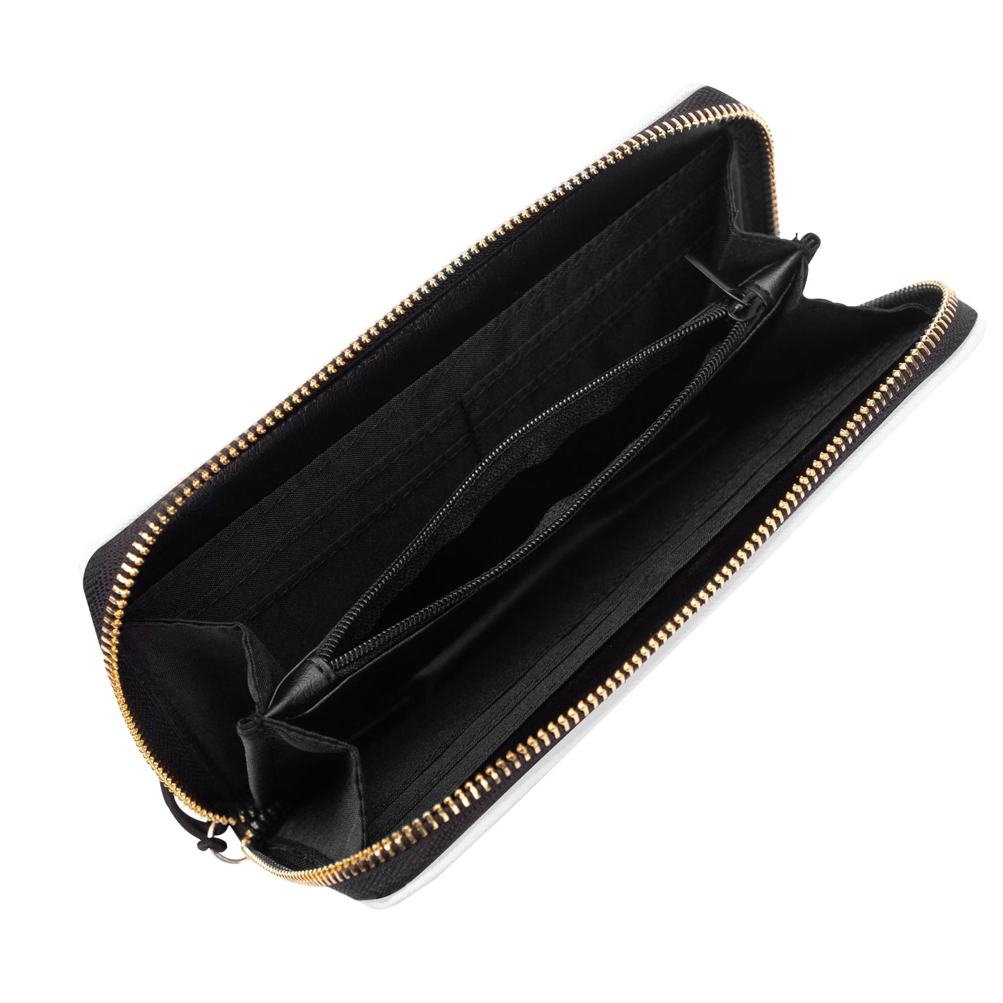 ducking Leather Zipper Wristlet Wallet