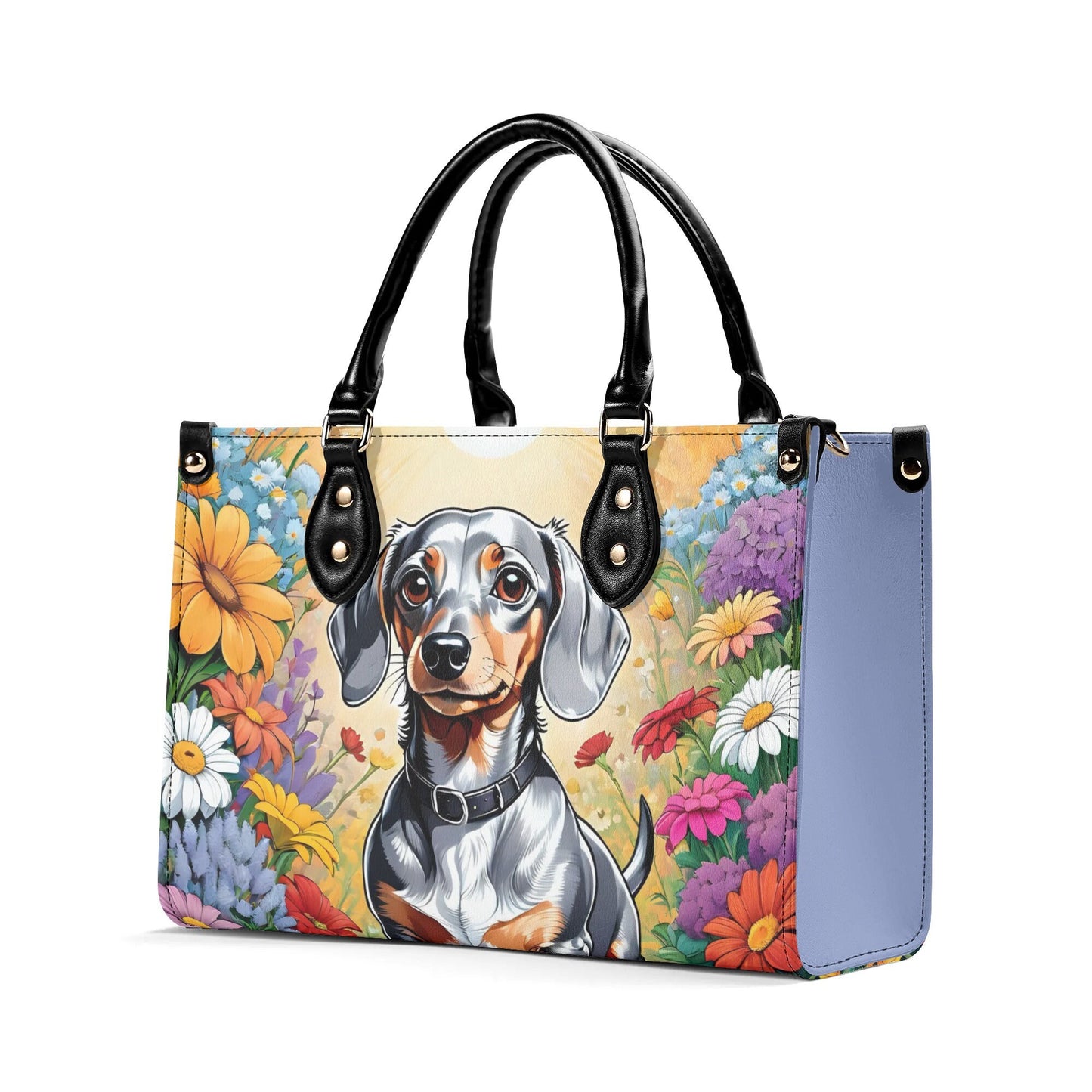 Dachshund Women PU Leather Handbag