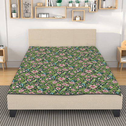 bird parrot Green Print Quilt Bedding Floral quilt