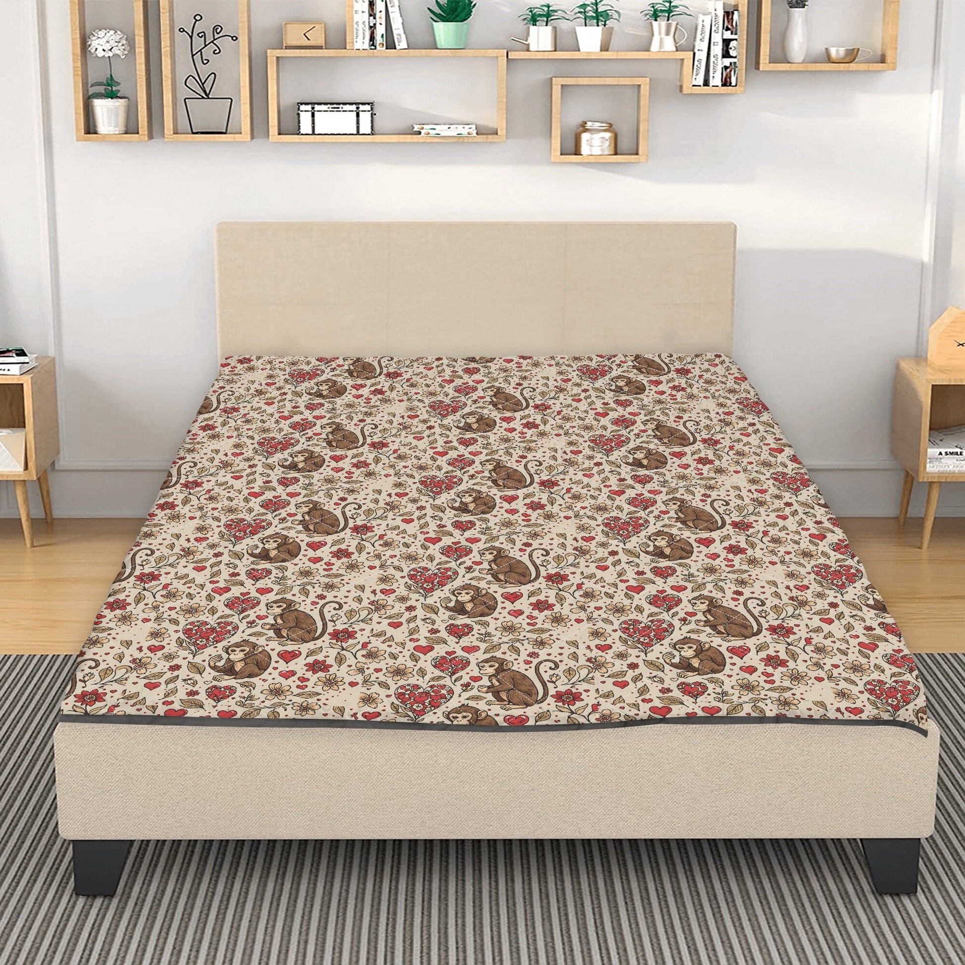 monkey Print Quilt Bedding monkey quilt monkey baby bedding