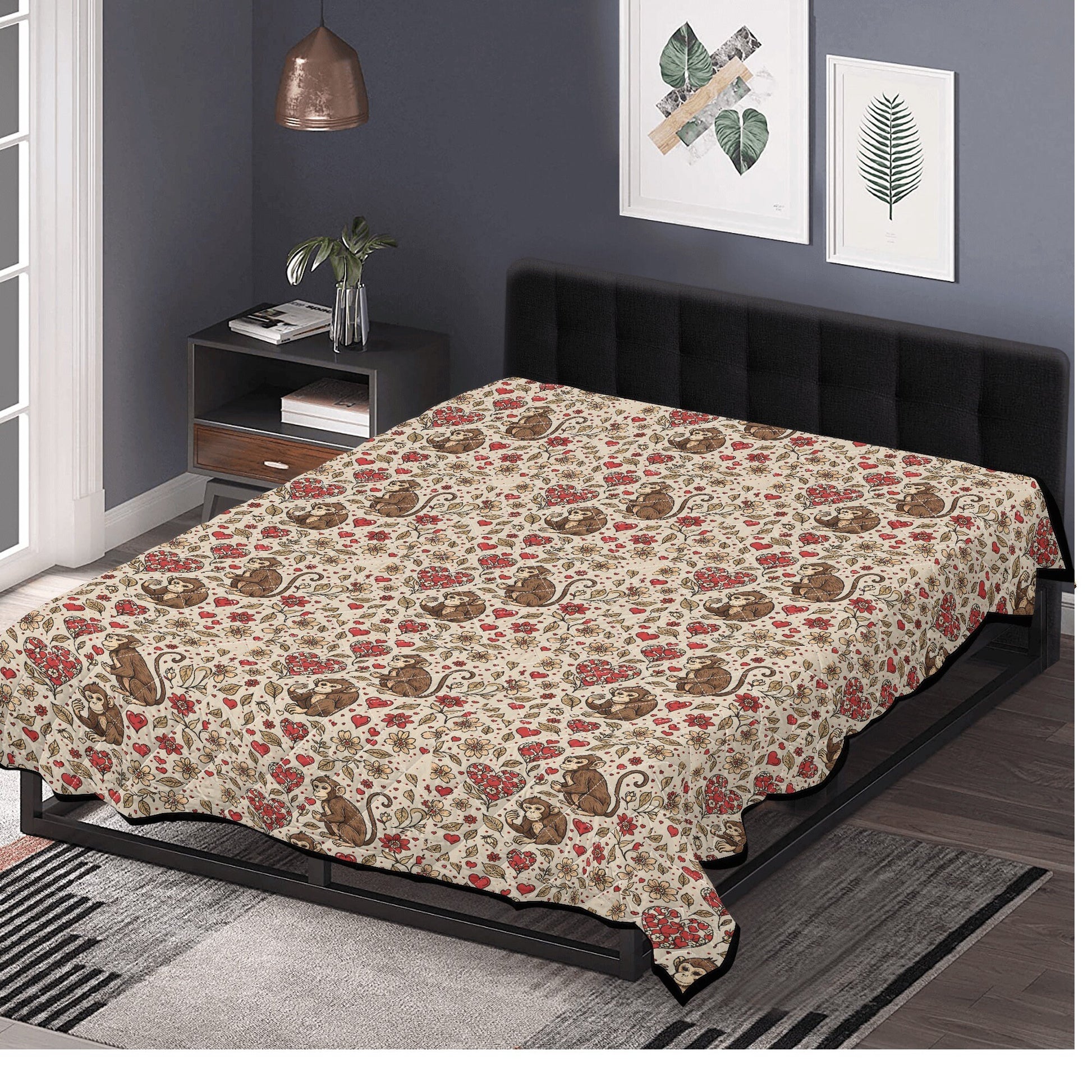 monkey Print Quilt Bedding monkey quilt monkey baby bedding