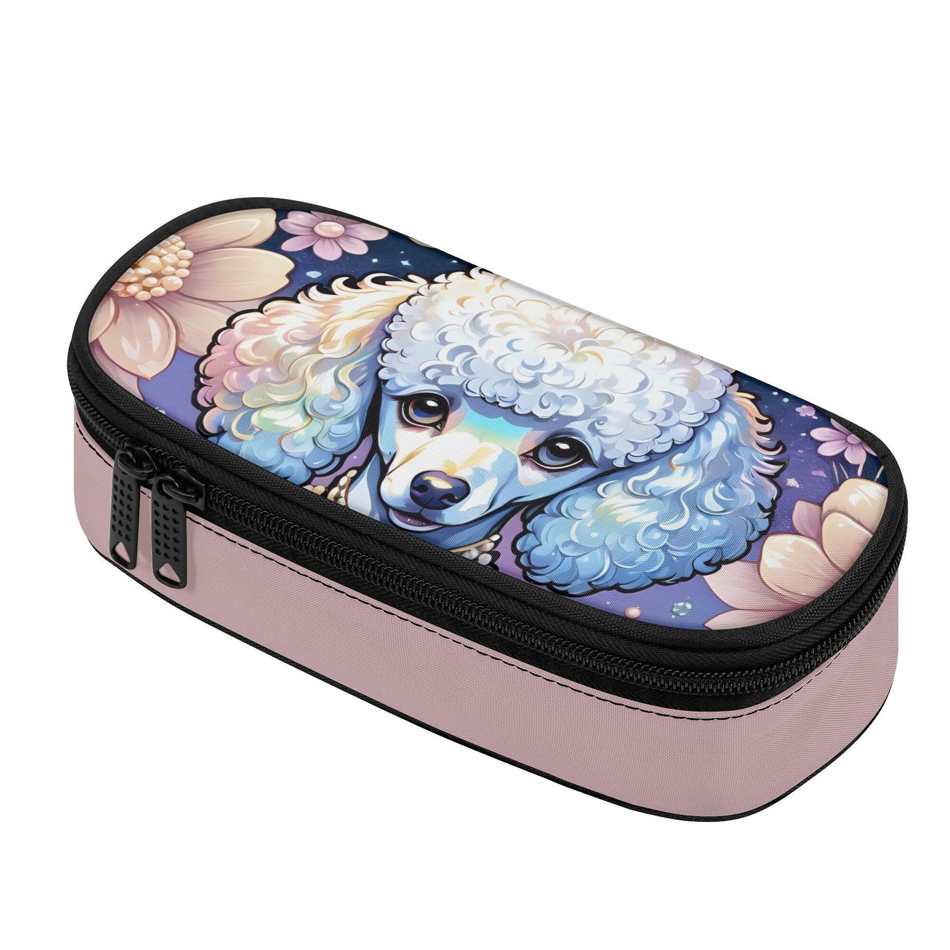 Poodle printed 3-Layer Pencil Case