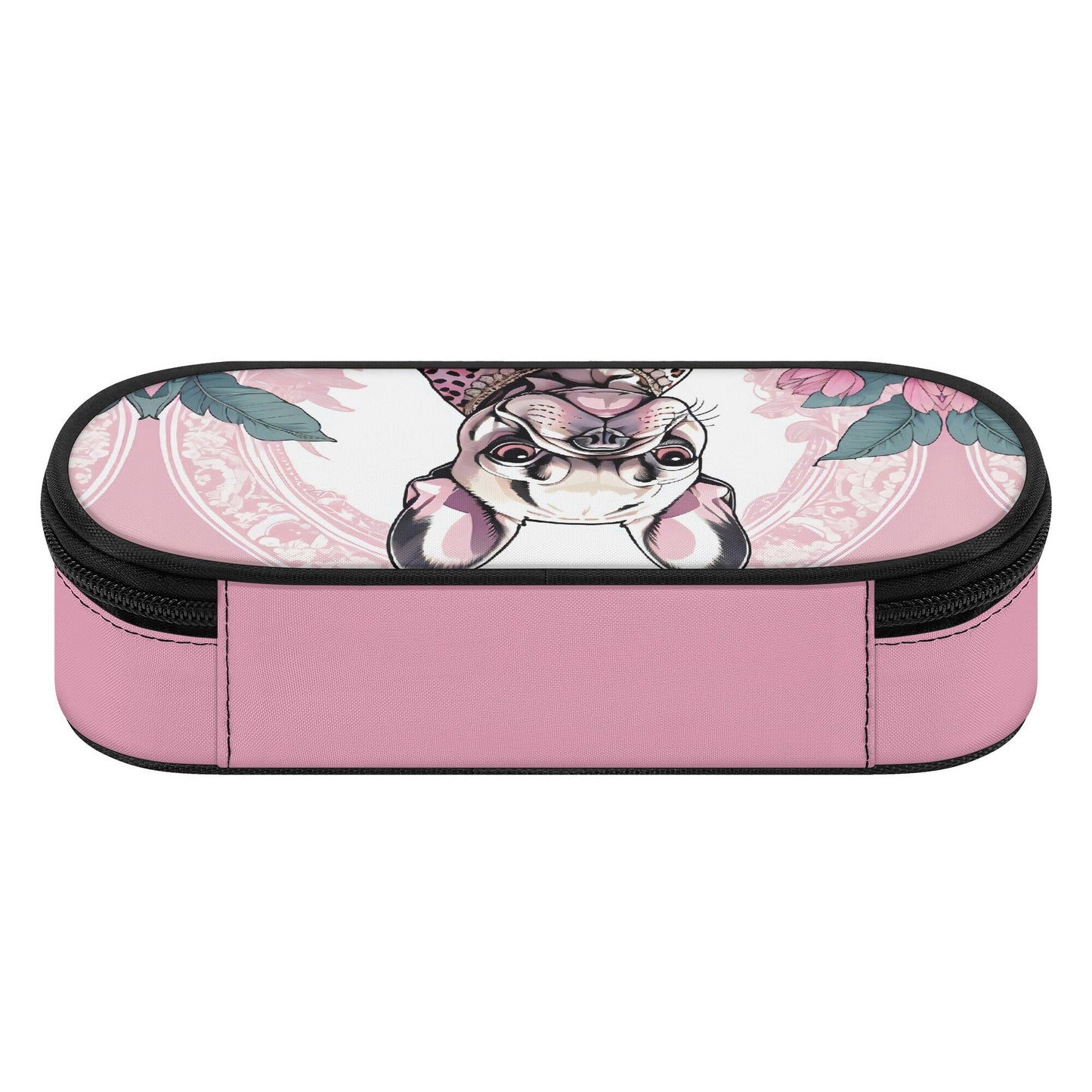 Pink French Bulldog 3-Layer Pencil Case