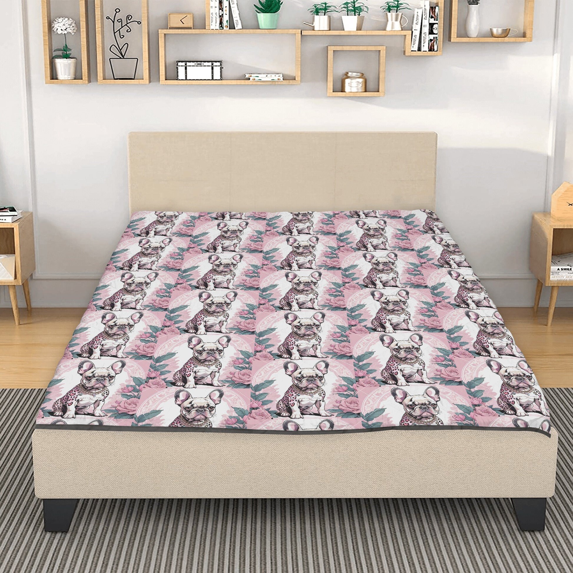 Frenchie Quilt French Bulldog Bedding frenchie bulldog gift