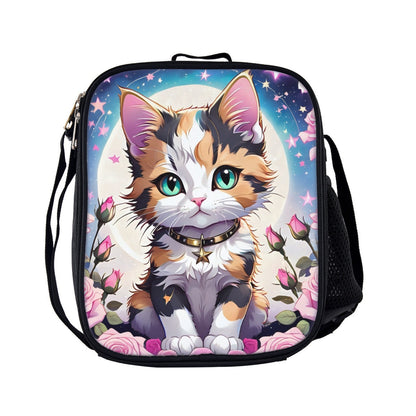 kitten calico Backpack, Lunch Bag and Pencil Case