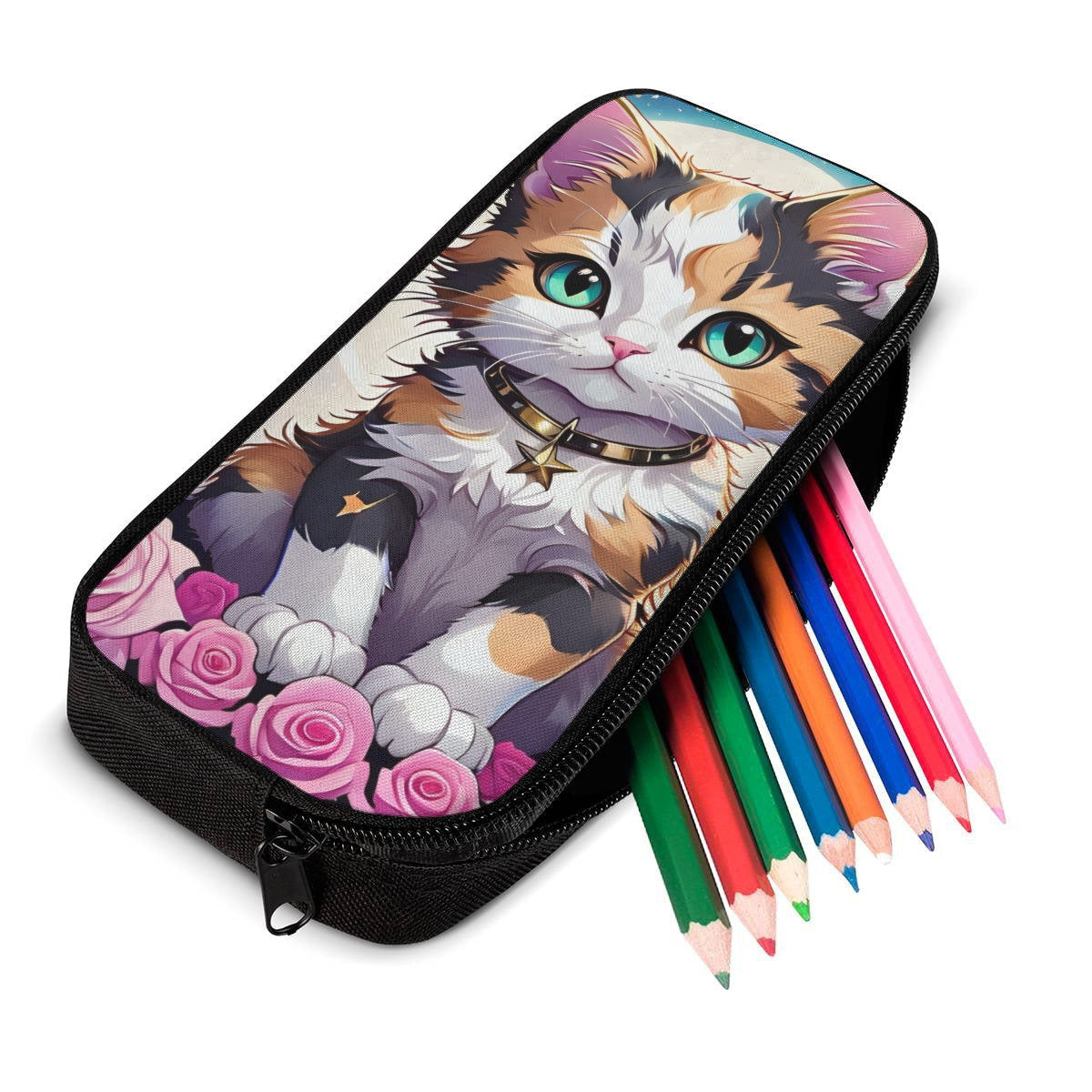 kitten calico Backpack, Lunch Bag and Pencil Case