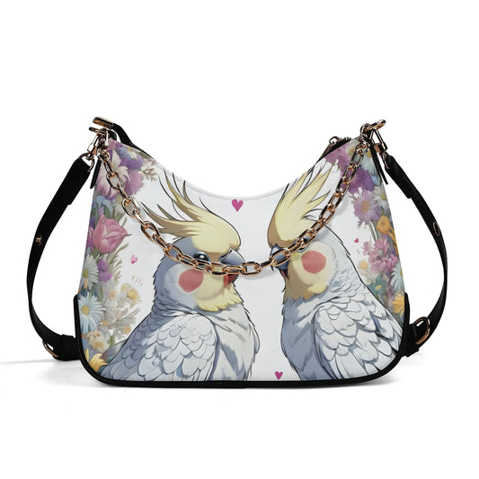 Cockatiel Cross-body Bag With Chain Decoration