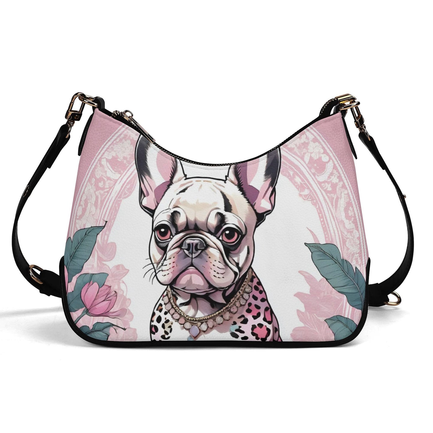 Frenchie French bulldog Cross-body Bag With Chain Decoration