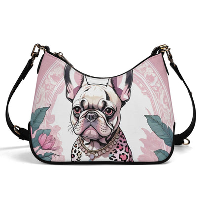 Frenchie French bulldog Cross-body Bag With Chain Decoration