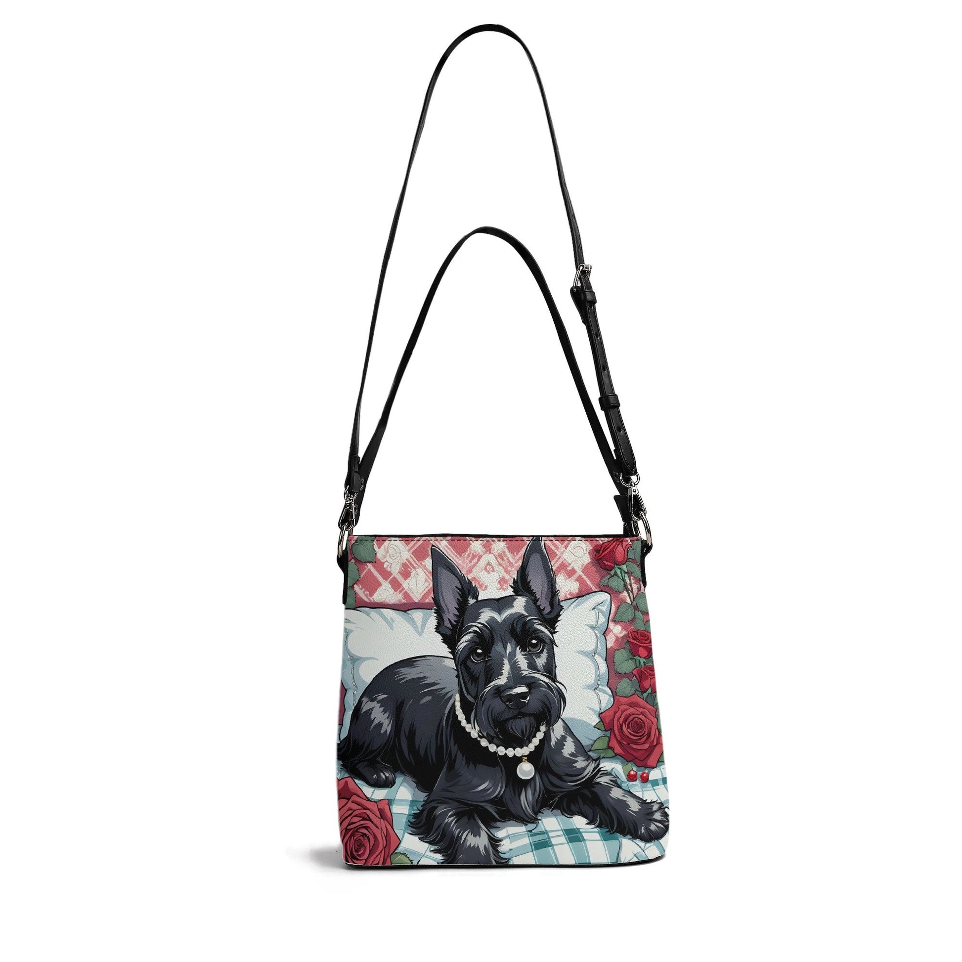 Scottish Terrier Women's PU Bucket Bag Shoulder Bag