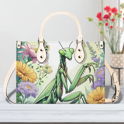 Praying Mantis Women PU Leather Handbag, Praying Mantis purse, Praying Mantis Lover Gift