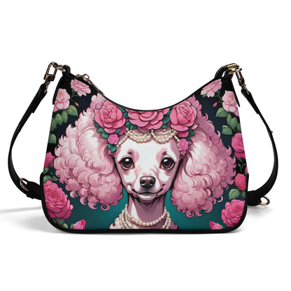 pink Poodle Cross-body Bag With Chain Decoration