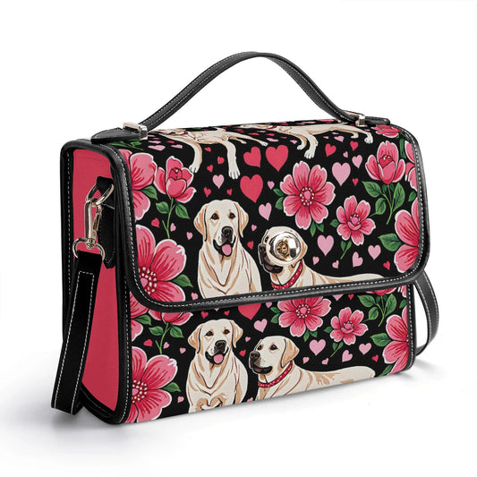 Labrador Retriever New Version PU Leather Satchel Bag