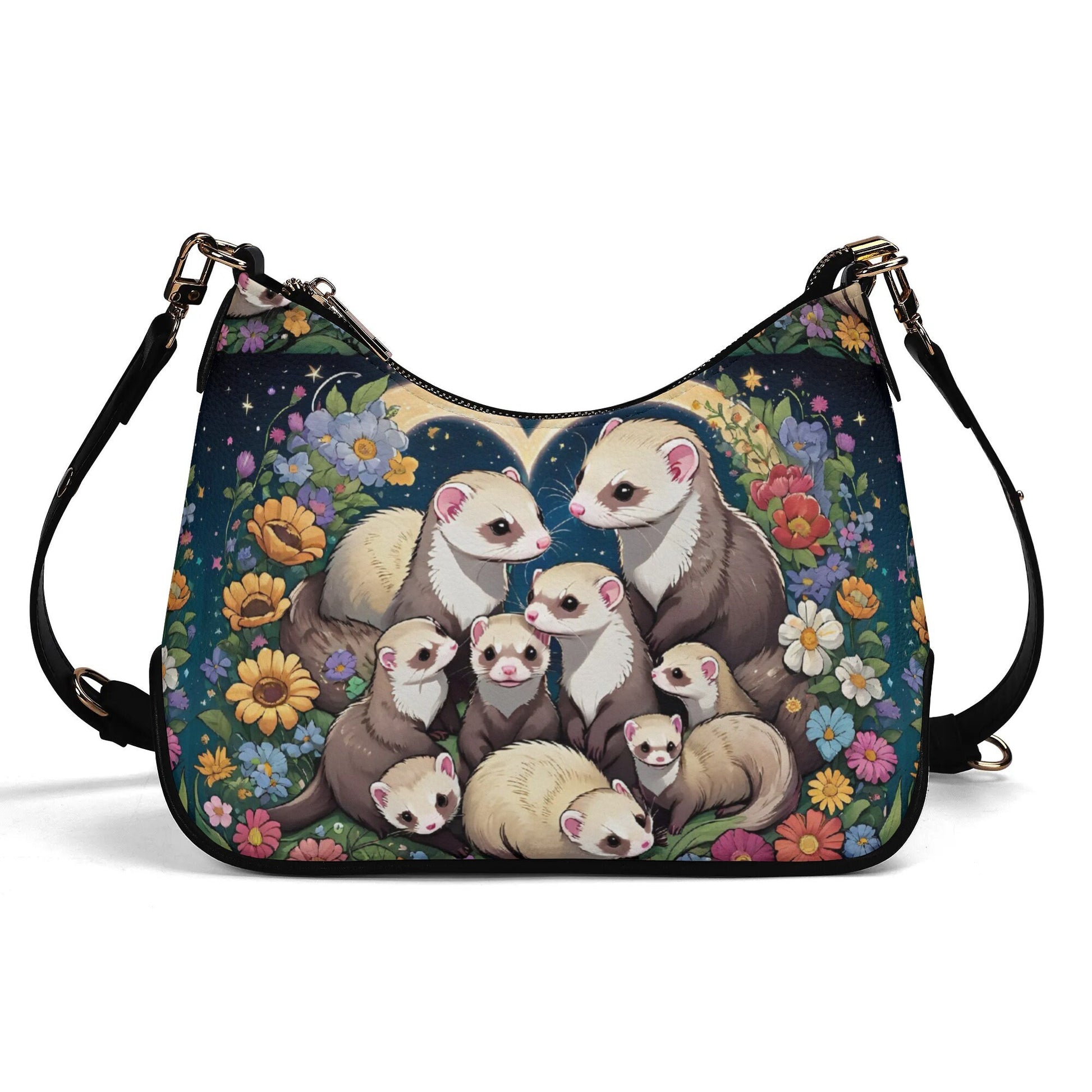 Ferret Cross-body Bag With Chain Decoration