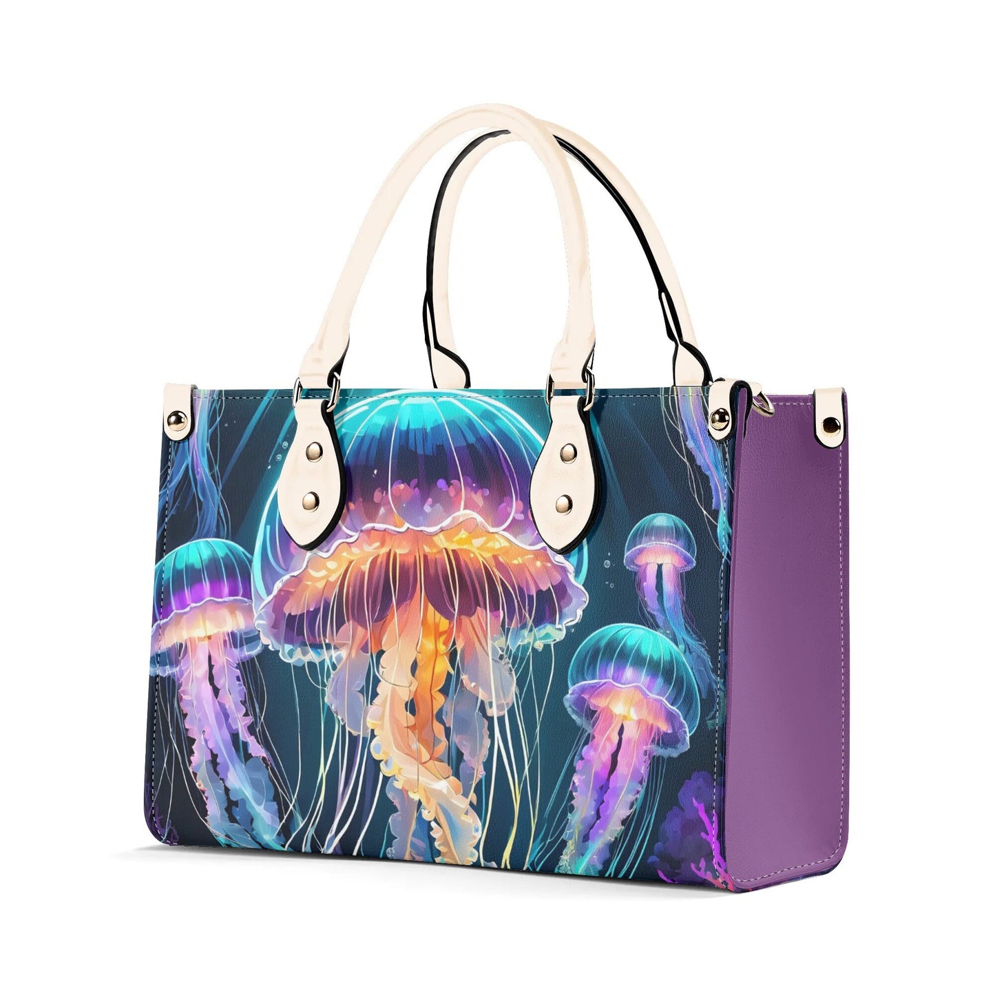 Jellyfish Women PU Leather Handbag, Jellyfish bag purse