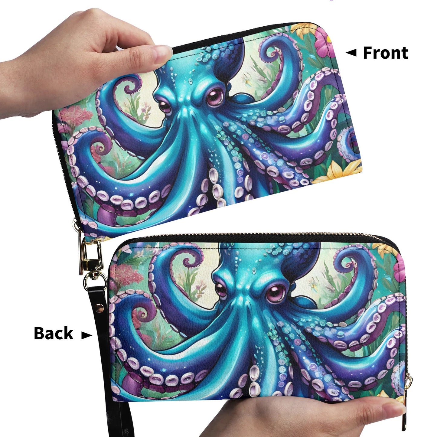 Octopus PU Leather Wallet