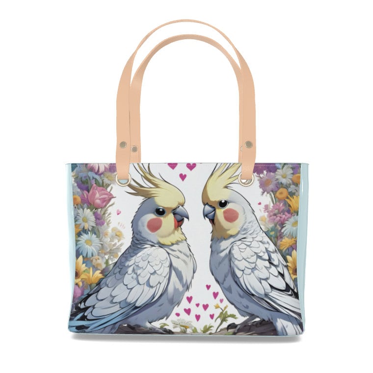 Cockatiel Vinyl Bag Purse Tote