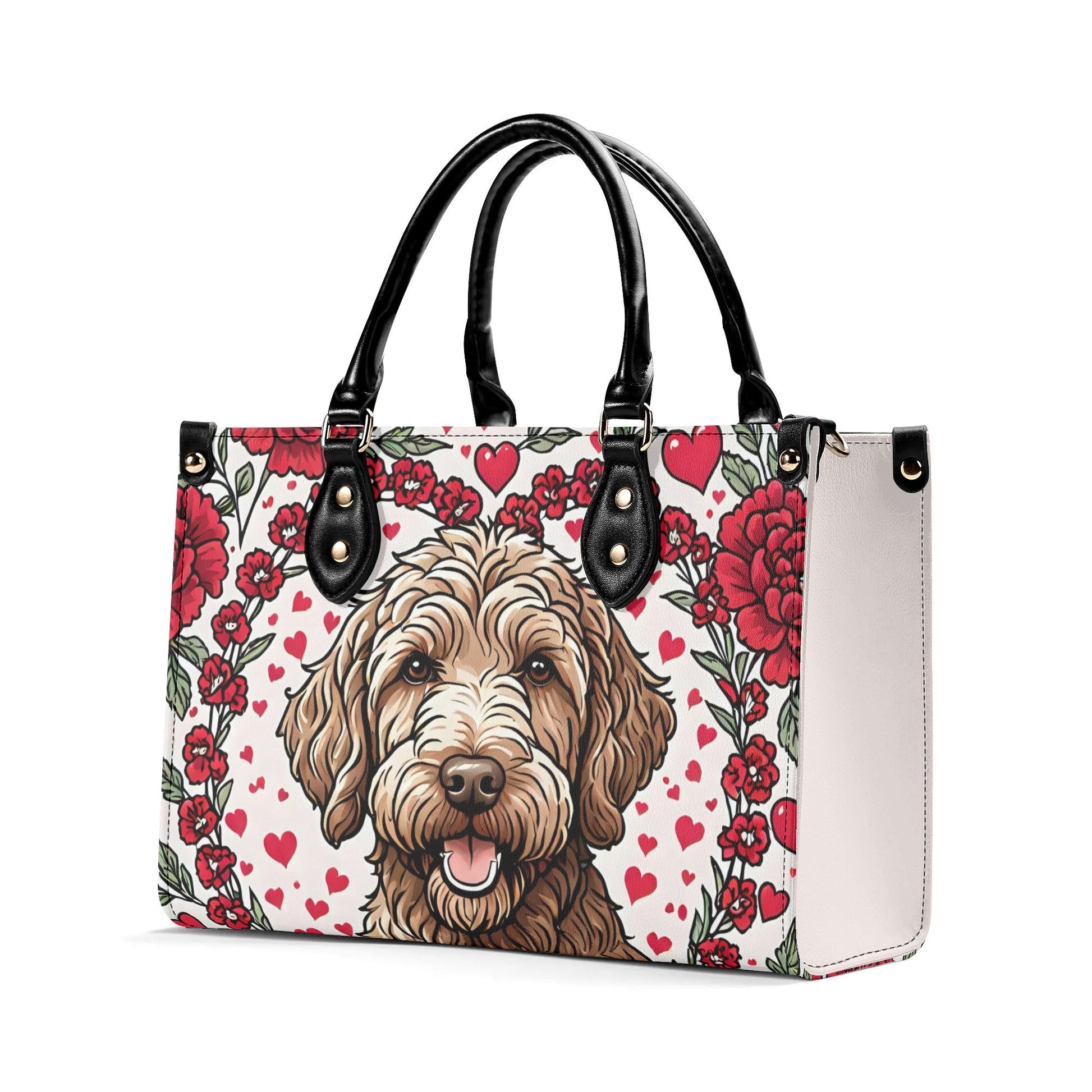 Labradoodle Women PU Leather Handbag