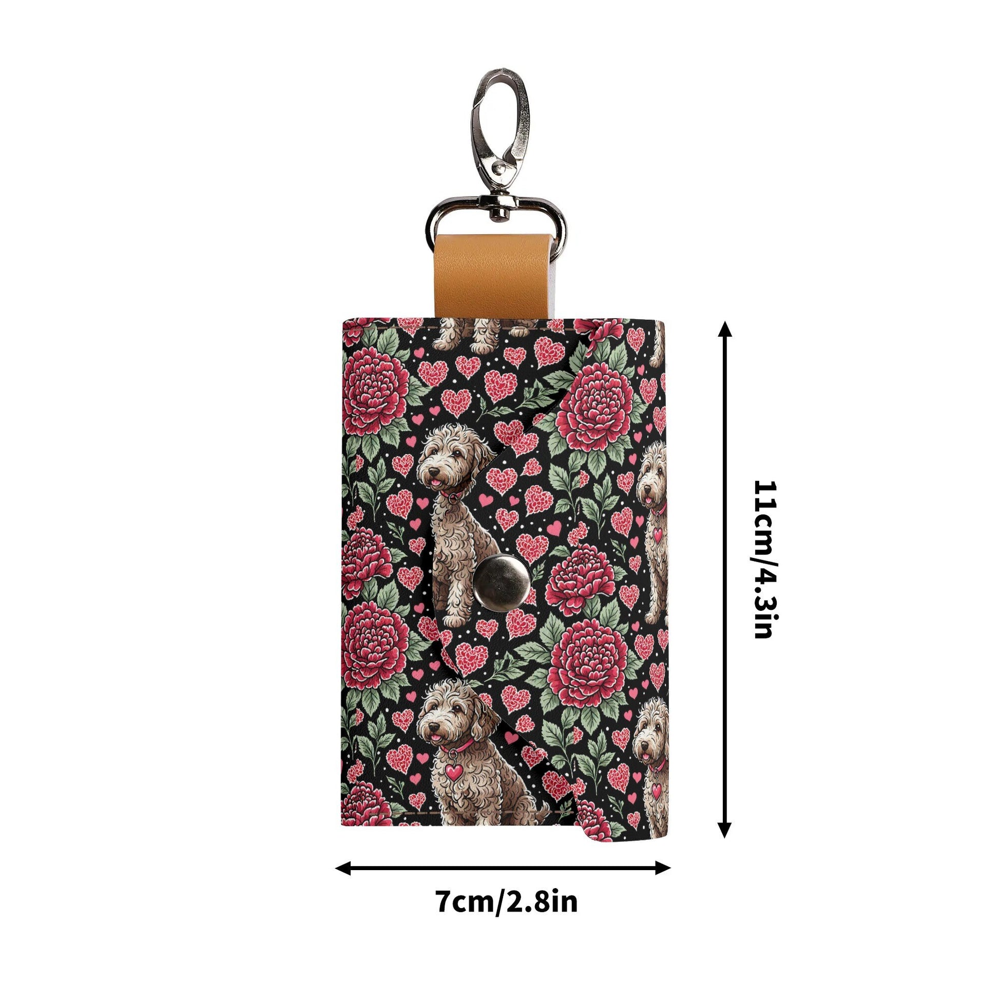 labradoodle Fashion PU Leather KeyChain Purse