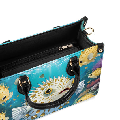 Puffer Fish Women PU Leather Handbag