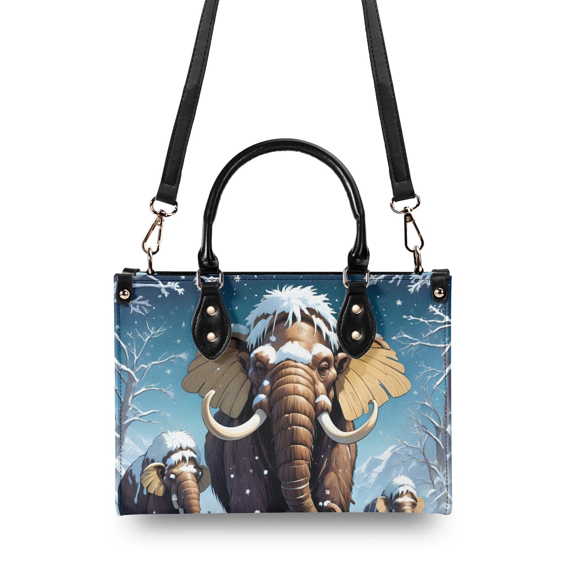 woolly mammoth Women PU Leather Handbag