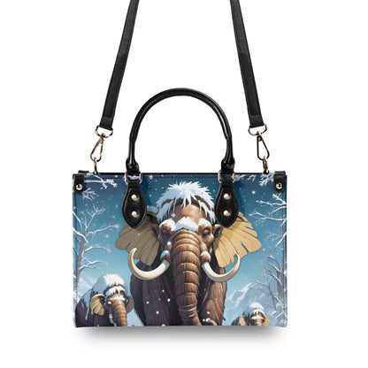 woolly mammoth Women PU Leather Handbag