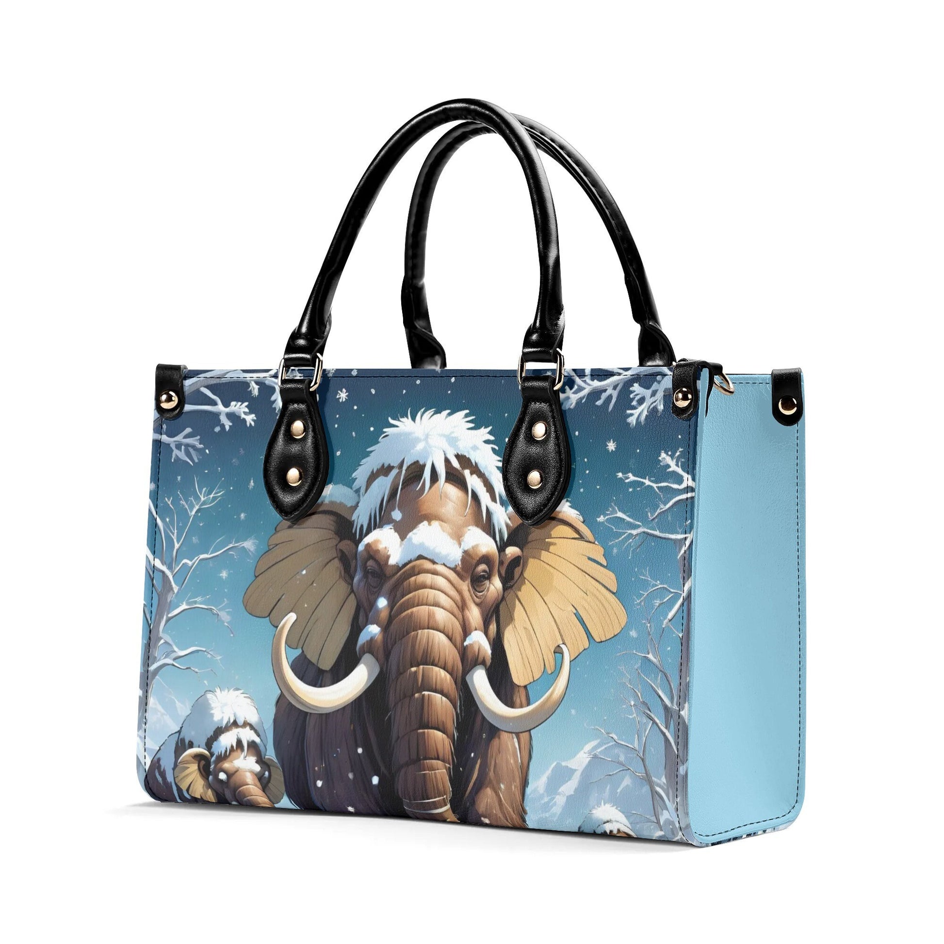 woolly mammoth Women PU Leather Handbag