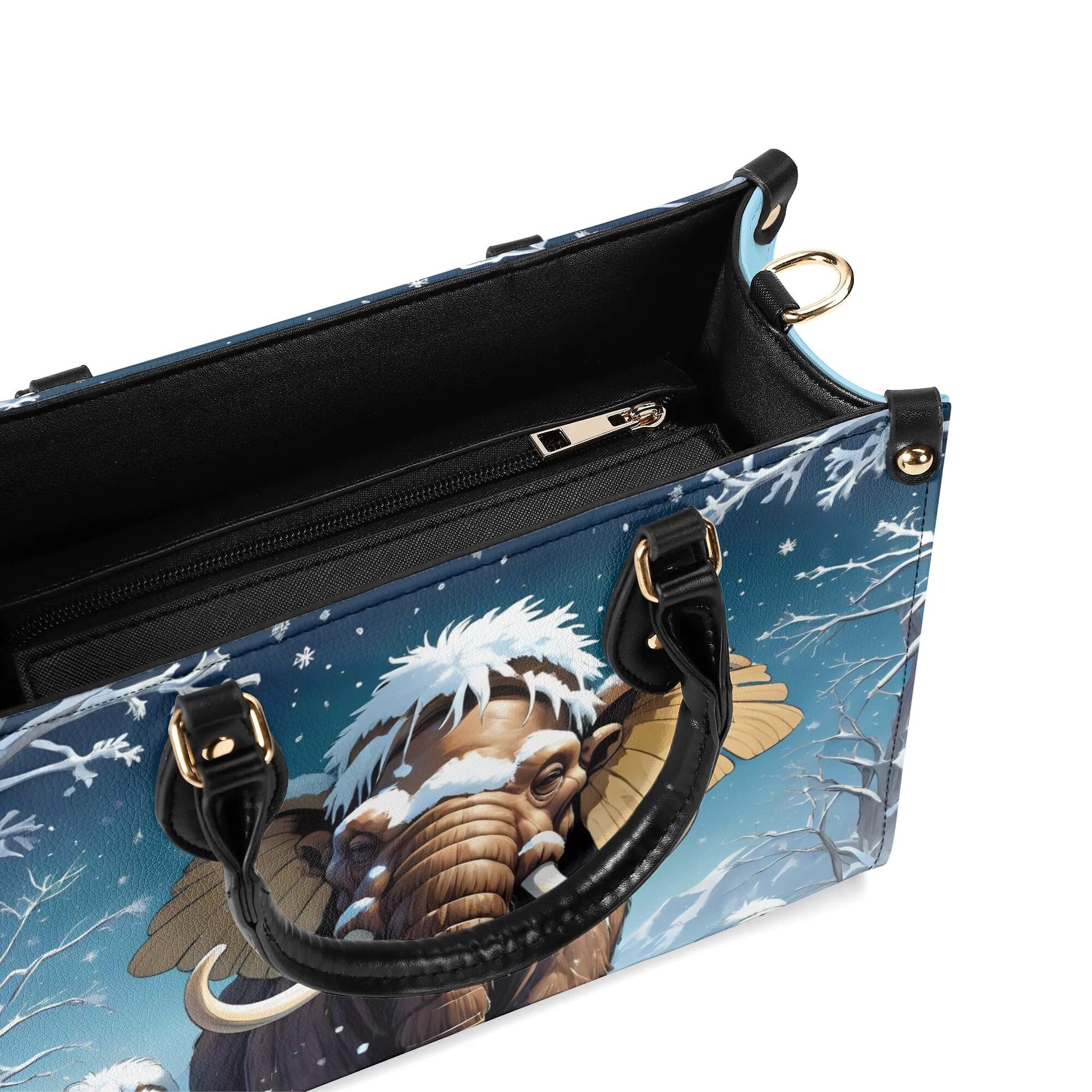 woolly mammoth Women PU Leather Handbag