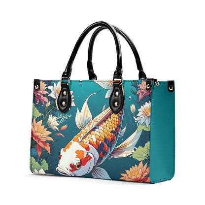 koi fish  Women PU Leather Handbag