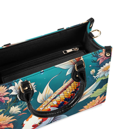 koi fish  Women PU Leather Handbag