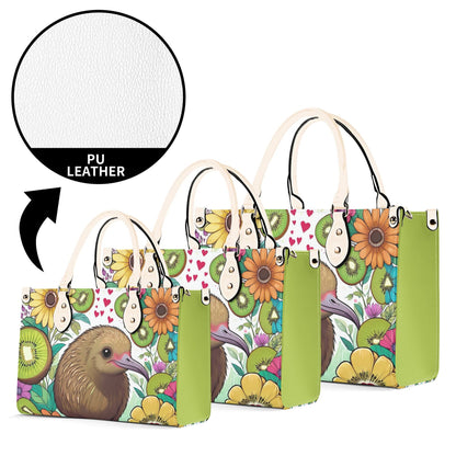 Kiwi Bird Women PU Leather Handbag purse bag